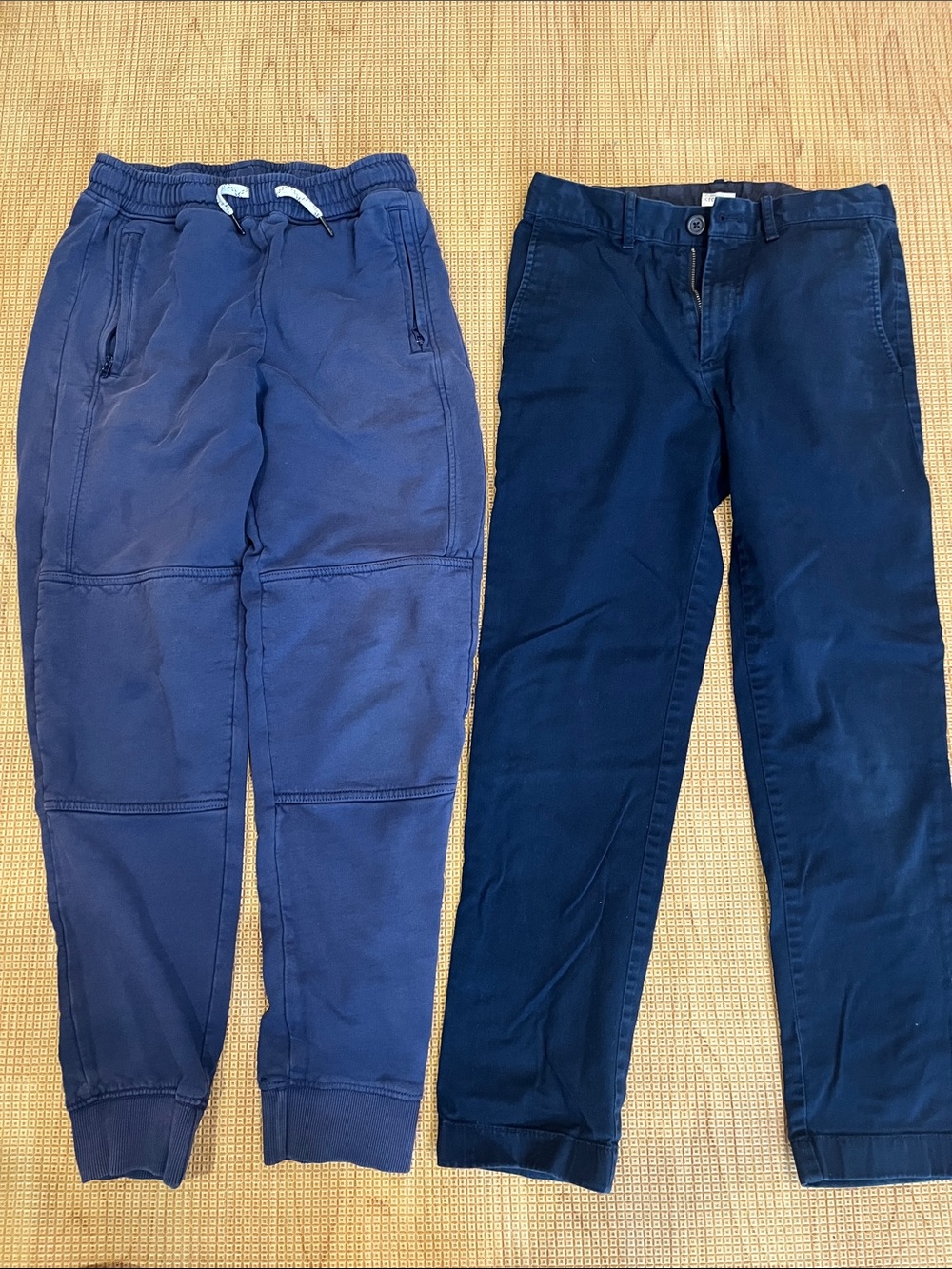 Hanna Andersson Navy Joggers and Dark Blue Chinos Set